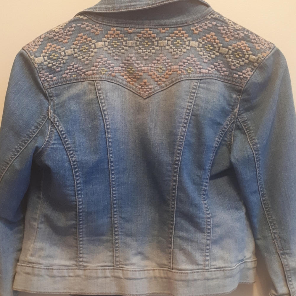 Tie dye jean jacket